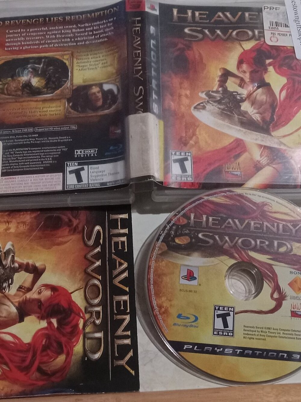 Heavenly Sword (Sony PlayStation 3, 2007) PS3 Complete w/Manual PS3